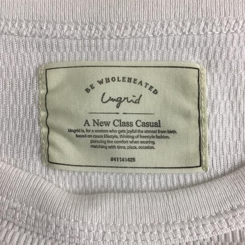 アングリッド Ungrid Tシャツ 長袖 111812726601 ハニカムロングスリーブTee FREE 無地 白 / ホワイト / レディース USED 古着 中古 10091468