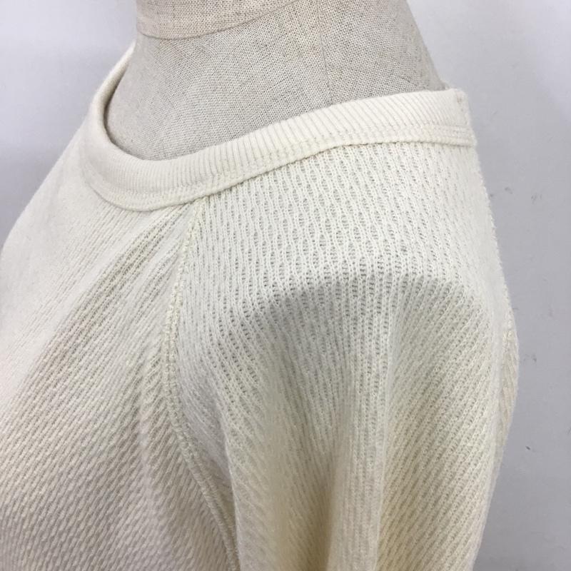 フルーツオブザルーム FRUIT OF THE LOOM Tシャツ 長袖 L 無地 オフホワイト / オフホワイト / レディース USED 古着 中古 10091472