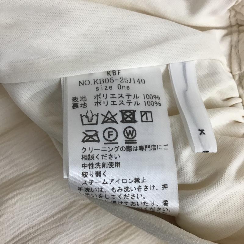 ケービーエフ KBF スカート ロングスカート KB05-25J140 楊柳プリーツスカート フレアスカート FREE 無地 アイボリー / アイボリー / レディース USED 古着 中古 10091480