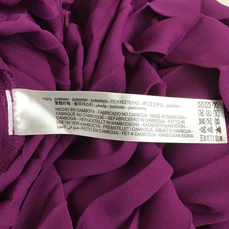 ザラ ZARA スカート ロングスカート プリーツロングスカート XS 無地 紫 / パープル / レディース USED 古着 中古 10091487