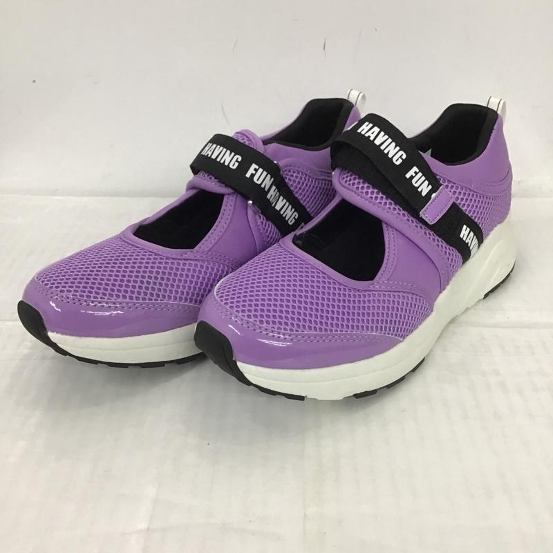 古着 USED スニーカー スニーカー 24cm 24.0cm 無地 紫 / パープル / レディース USED 古着 中古 10091499