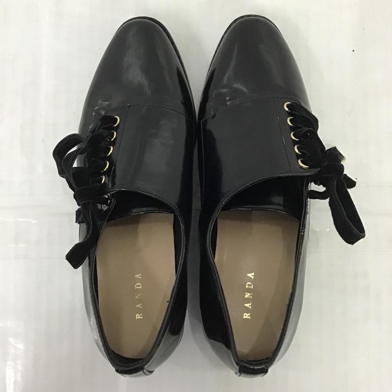 ランダ RANDA ローファー ローファー S 無地 黒 / ブラック / レディース USED 古着 中古 10091500