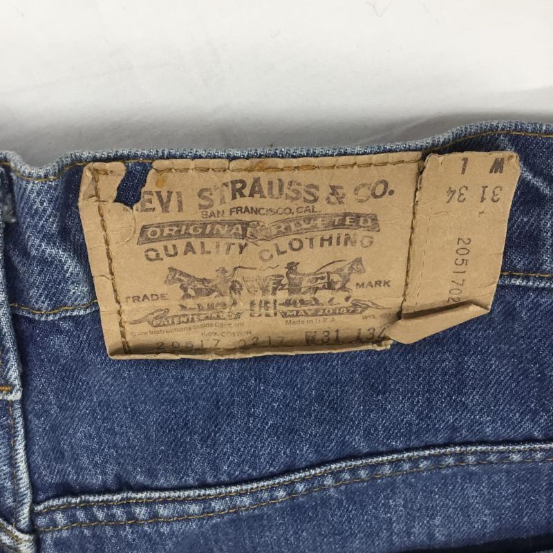 リーバイス Levi's パンツ デニム、ジーンズ 20517 80s USA製 31インチ インディゴ / インディゴ / メンズ USED 古着 中古 10091592
