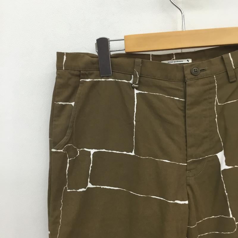 ミナペルホネン mina perhonen パンツ ショートパンツ undiscovered PS4051H M 茶 / ブラウン / メンズ USED 古着 中古 10091593