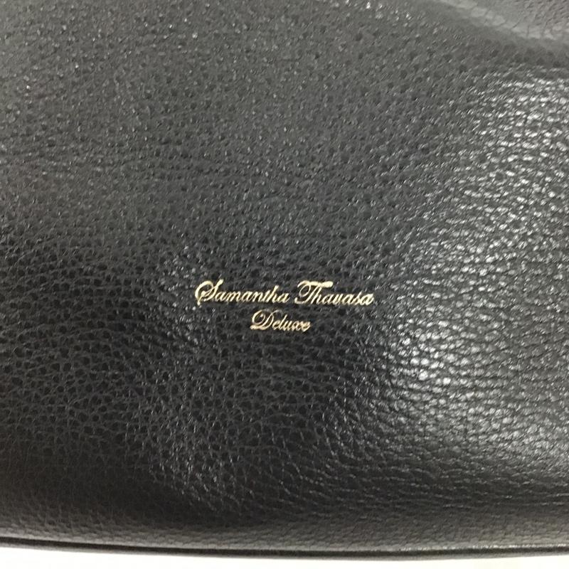 サマンサタバサ デラックス Samantha Thavasa Deluxe トートバッグ トートバッグ ロゴ、文字 黒 / ブラック / X 金 / ゴールド / レディース USED 古着 中古 10091600