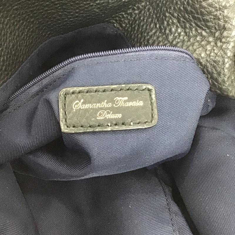サマンサタバサ デラックス Samantha Thavasa Deluxe トートバッグ トートバッグ ロゴ、文字 黒 / ブラック / X 金 / ゴールド / レディース USED 古着 中古 10091600