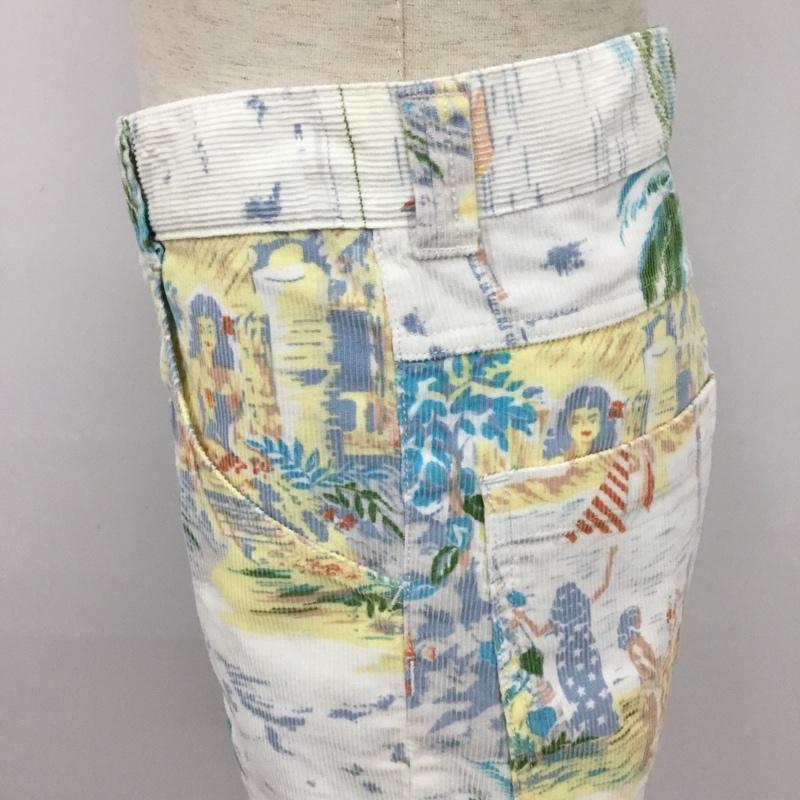ハリウッドランチマーケット HRMARKET パンツ ショートパンツ コーデュロイショートパンツ 2 プリント マルチカラー / マルチカラー / メンズ USED 古着 中古 10091629