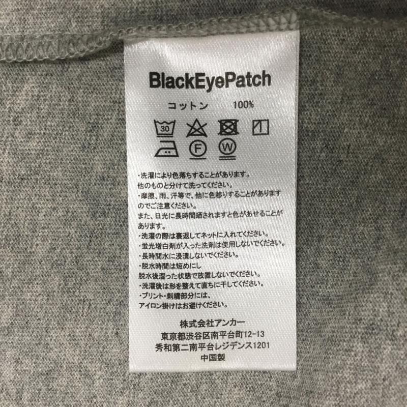 ブラックアイパッチ Black eye patch Tシャツ 半袖 HANDLE WITH CARE TEE HEATHER GRAY プリントTシャツ タグ付き XL ロゴ、文字 灰 / グレー / メンズ USED 古着 中古 10091635