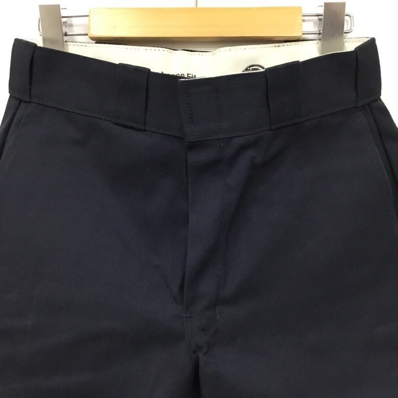 ディッキーズ Dickies パンツ ショートパンツ 607645040912 ハーフパンツ LOOSE FIT 28 ロゴ、文字 紺 / ネイビー / メンズ USED 古着 中古 10091654