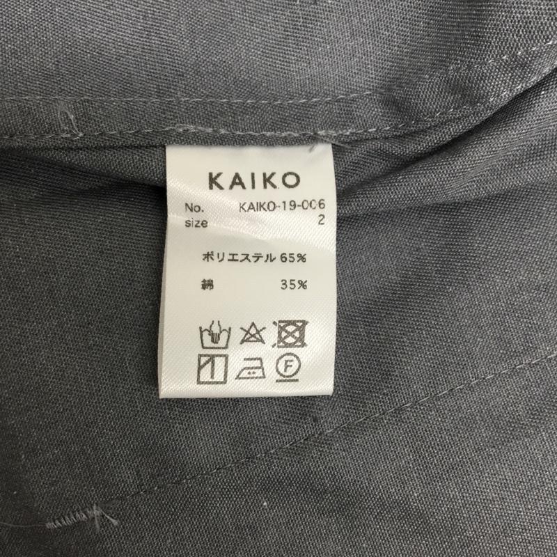 カイコー KAIKO シャツ、ブラウス 長袖 KAIKO-19-006 BUG WORKER SHIRT ワークシャツ 2WAY 2 無地 灰 / グレー / メンズ USED 古着 中古 10091657