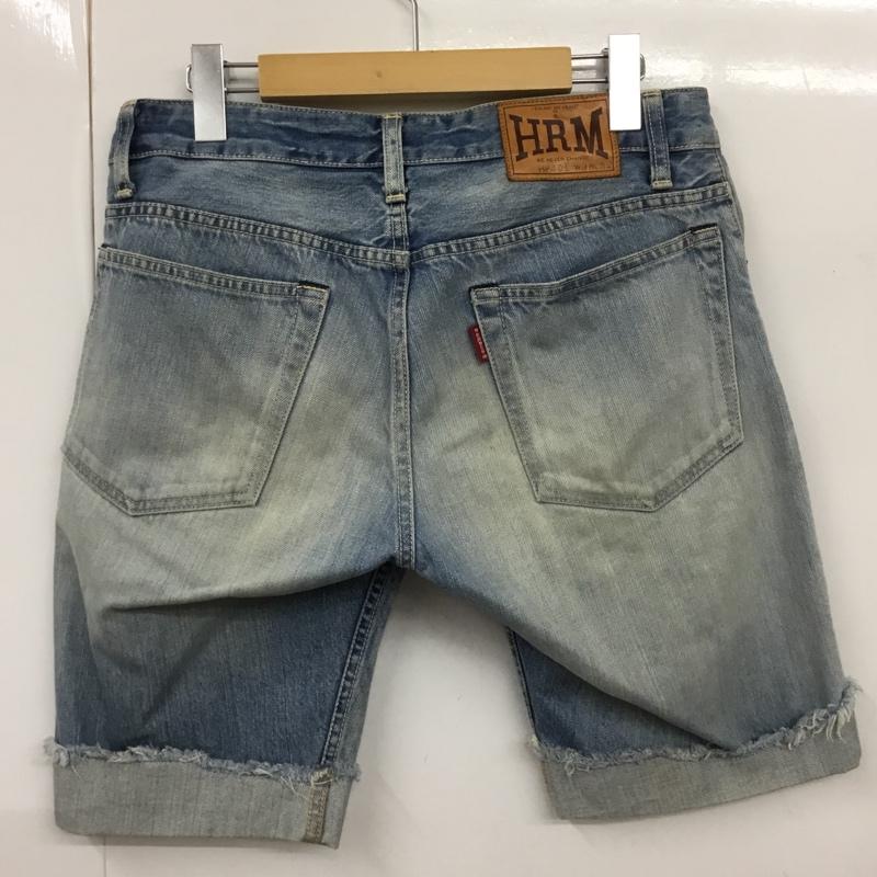 ハリウッドランチマーケット HRMARKET パンツ ショートパンツ デニムパンツ ハーフパンツ W30 L32 30インチ 無地 青 / ブルー / メンズ USED 古着 中古 10091663