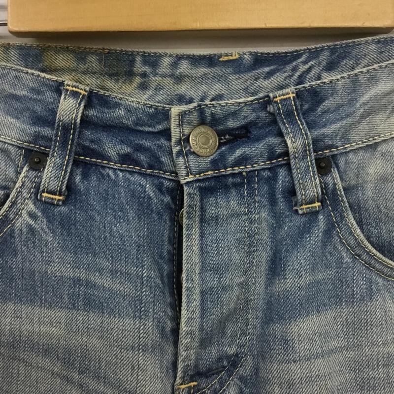ハリウッドランチマーケット HRMARKET パンツ ショートパンツ デニムパンツ ハーフパンツ W30 L32 30インチ 無地 青 / ブルー / メンズ USED 古着 中古 10091663