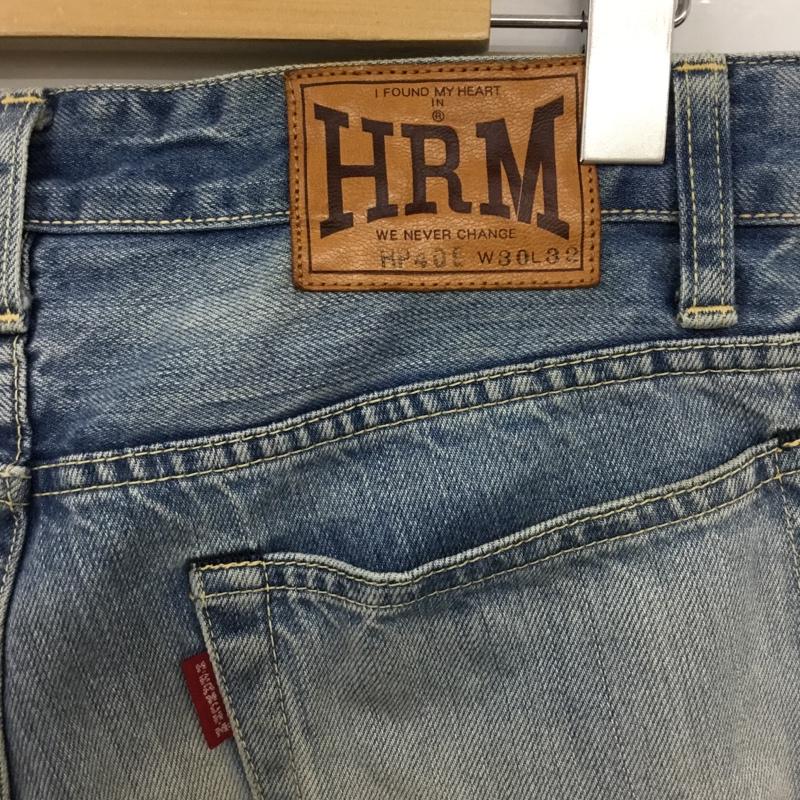 ハリウッドランチマーケット HRMARKET パンツ ショートパンツ デニムパンツ ハーフパンツ W30 L32 30インチ 無地 青 / ブルー / メンズ USED 古着 中古 10091663