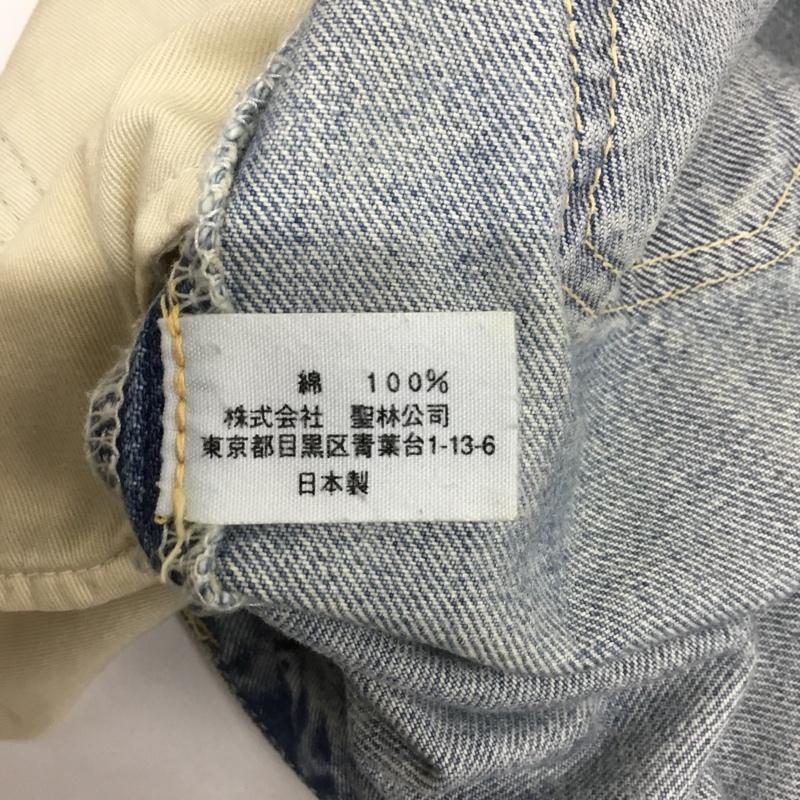 ハリウッドランチマーケット HRMARKET パンツ ショートパンツ デニムパンツ ハーフパンツ W30 L32 30インチ 無地 青 / ブルー / メンズ USED 古着 中古 10091663