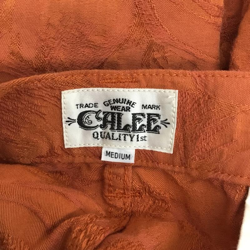 キャリー CALEE パンツ ショートパンツ M 総柄 橙 / オレンジ / メンズ USED 古着 中古 10091665