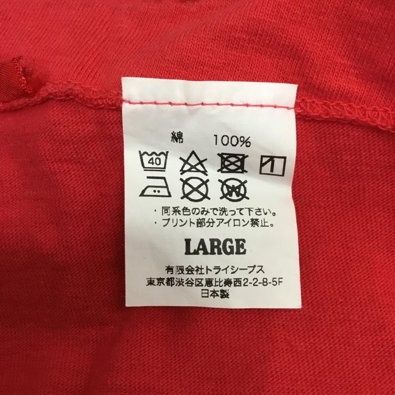 スタンダード カリフォルニア STANDARD CALIFORNIA Tシャツ 半袖 Another Heaven L ロゴ、文字 赤 / レッド / メンズ USED 古着 中古 10091668