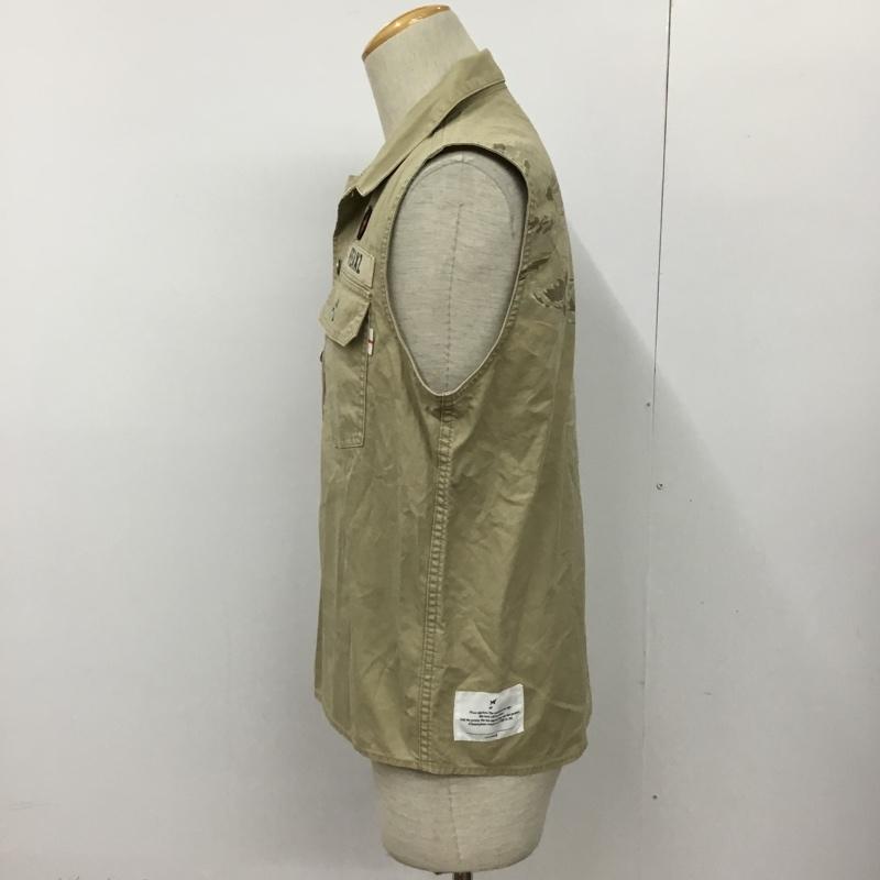 ウィズリミテッド WHIZ LIMITED ベスト ベスト WZ-SS11-S-02 ワッペン M ワンポイント ベージュ / ベージュ / メンズ USED 古着 中古 10091674
