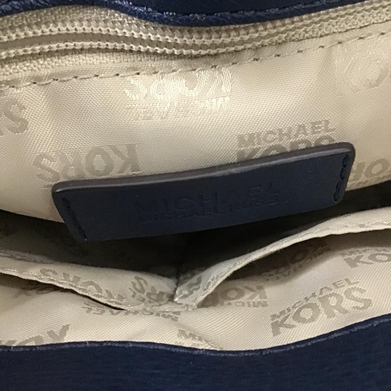 マイケルコース MICHAEL KORS ショルダーバッグ ショルダーバッグ 35H4GHUS2L ハンドバッグ 2WAY ロゴ、文字 紺 / ネイビー / X 金 / ゴールド / レディース USED 古着 中古 10091676