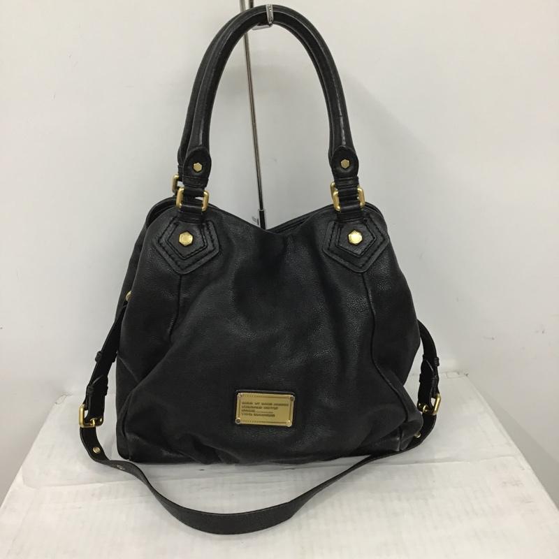 マークバイマークジェイコブス MARC by MARC JACOBS トートバッグ トートバッグ M3PE104 80001 2WAY レザー ショルダー ロゴ、文字 黒 / ブラック / X 金 / ゴールド / レディース USED 古着 中古 10091678