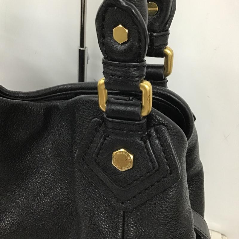 マークバイマークジェイコブス MARC by MARC JACOBS トートバッグ トートバッグ M3PE104 80001 2WAY レザー ショルダー ロゴ、文字 黒 / ブラック / X 金 / ゴールド / レディース USED 古着 中古 10091678