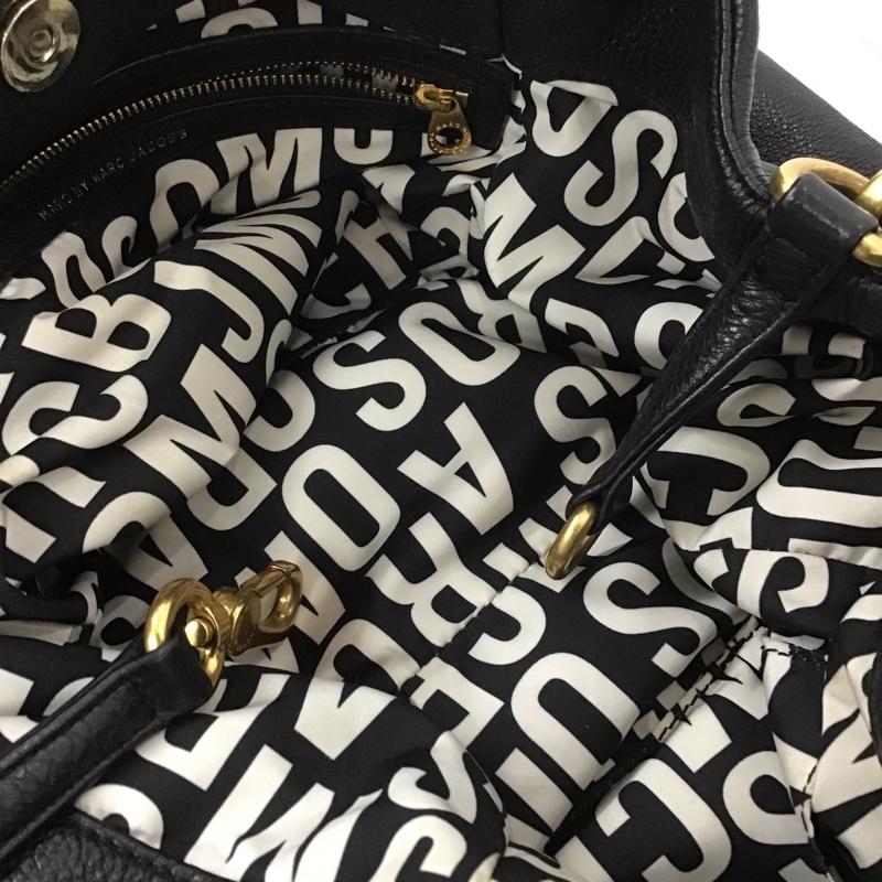 マークバイマークジェイコブス MARC by MARC JACOBS トートバッグ トートバッグ M3PE104 80001 2WAY レザー ショルダー ロゴ、文字 黒 / ブラック / X 金 / ゴールド / レディース USED 古着 中古 10091678