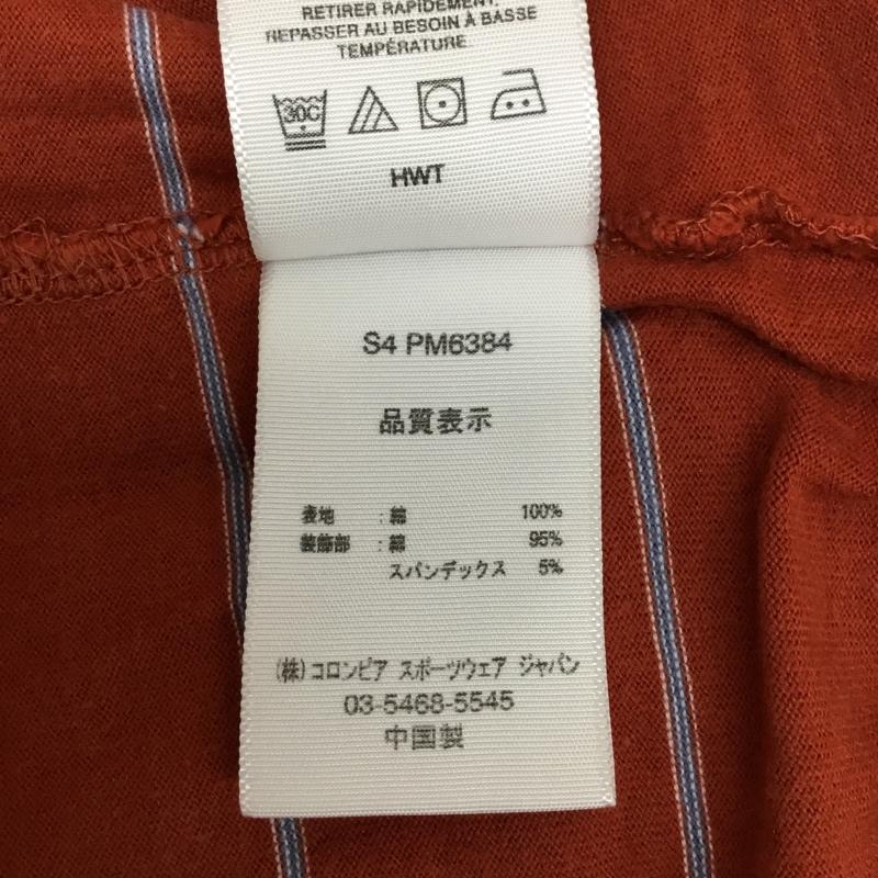 コロンビア Columbia Tシャツ 半袖 S4PM6384 XL ボーダー柄 茶 / ブラウン / X 水色 / ライトブルー / X 白 / ホワイト /  メンズ USED 古着 中古 10091710