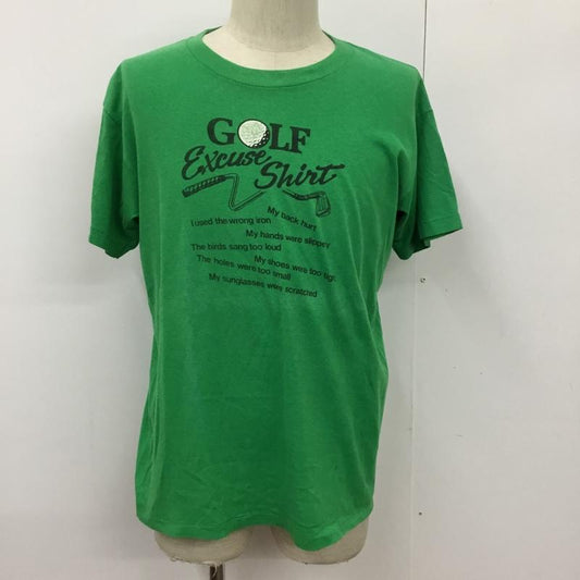 古着 USED Tシャツ 半袖 ゴルフ XL プリント 緑 / グリーン /  メンズ USED 古着 中古 10091783