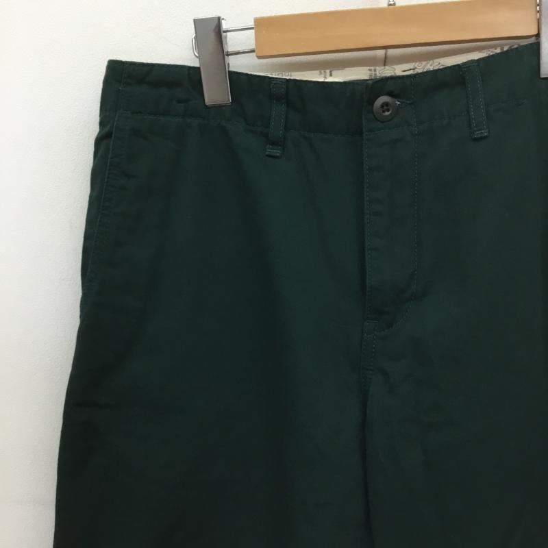 バックチャンネル Back Channel パンツ ショートパンツ チノ ショーツ L ロゴ、文字 X 刺繍 緑 / グリーン / メンズ USED 古着 中古 10091806
