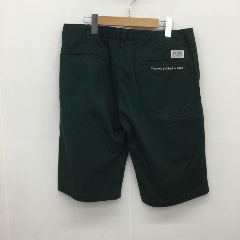 バックチャンネル Back Channel パンツ ショートパンツ チノ ショーツ L ロゴ、文字 X 刺繍 緑 / グリーン / メンズ USED 古着 中古 10091806