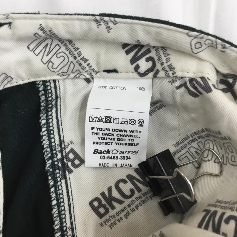 バックチャンネル Back Channel パンツ ショートパンツ チノ ショーツ L ロゴ、文字 X 刺繍 緑 / グリーン / メンズ USED 古着 中古 10091806