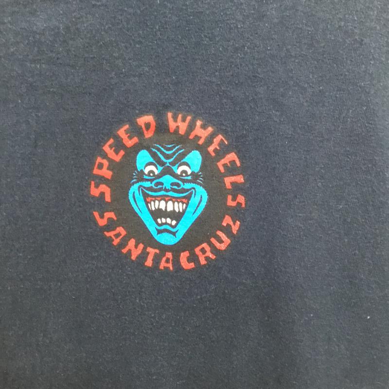 サンタクルーズ SANTA CRUZ Tシャツ 半袖 90~00s NHSボディ メキシコ製 M プリント X キャラクター 紺 / ネイビー /  メンズ USED 古着 中古 10091808