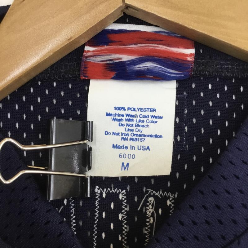 マジェスティック MAJESTIC カットソー 半袖 00s イチロー Seattle Mariners メッシュ ヘンリー シアトルマリナーズ M 総柄 X ロゴ、文字 紺 / ネイビー / メンズ USED 古着 中古 10091810