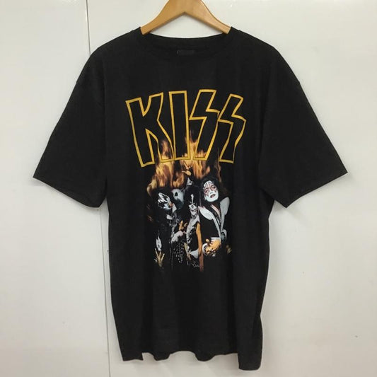 古着 USED Tシャツ 半袖 movie music バンドT KISS プリントT XL プリント X ロゴ、文字 黒 / ブラック /  メンズ USED 古着 中古 10091820