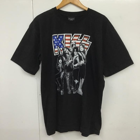 古着 USED Tシャツ 半袖 movie music バンドT KISS XL ロゴ、文字 X プリント 黒 / ブラック /  メンズ USED 古着 中古 10091845
