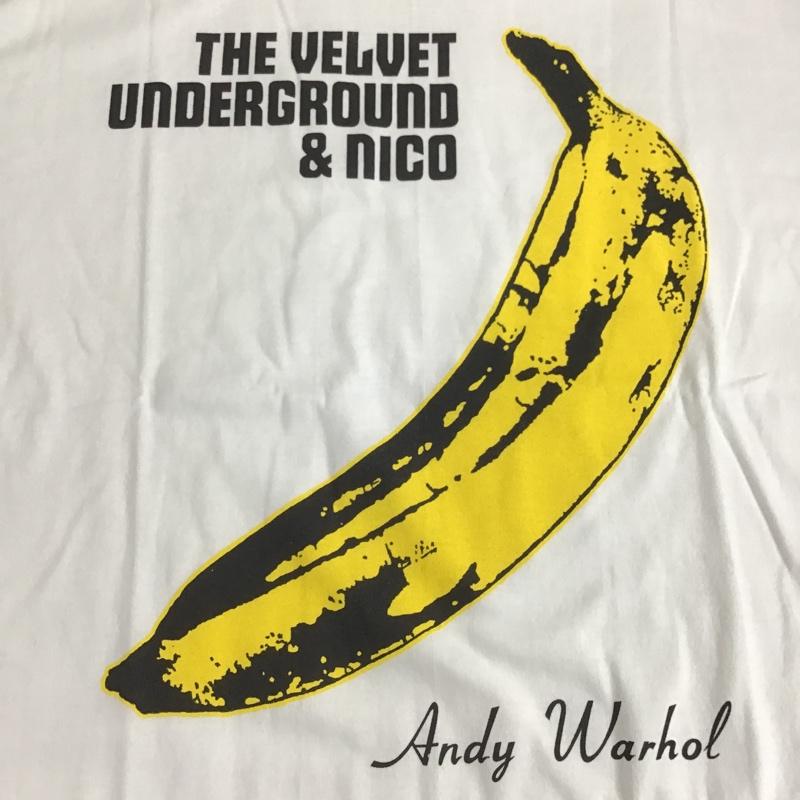 古着 USED Tシャツ 半袖 movie music andy warhol banana contemporary バナナ XL プリント 白 / ホワイト /  メンズ USED 古着 中古 10091866