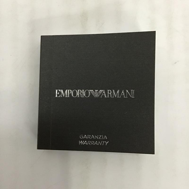 エンポリオアルマーニ EMPORIO ARMANI アクセサリー 指輪 22号 EGS2874 箱有 ワンポイント 黒 / ブラック / X 金 / ゴールド / メンズ USED 古着 中古 10091891