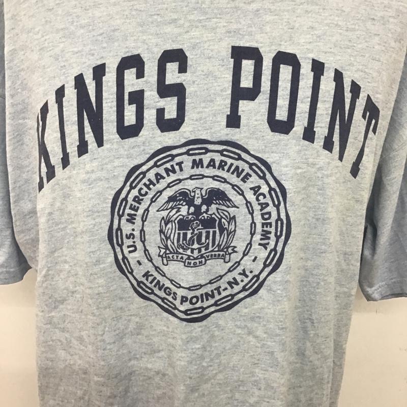 チャンピオン Champion Tシャツ 半袖 L ロゴ、文字 水色 / ライトブルー /  メンズ USED 古着 中古 10091909