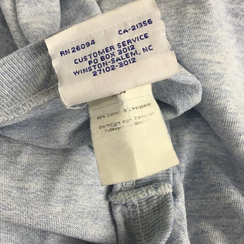 チャンピオン Champion Tシャツ 半袖 L ロゴ、文字 水色 / ライトブルー /  メンズ USED 古着 中古 10091909