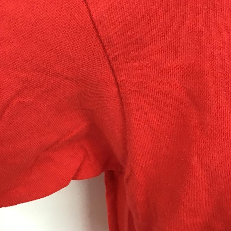チャンピオン Champion Tシャツ 半袖 プリントロゴ クルーネック L ワンポイント 赤 / レッド /  メンズ USED 古着 中古 10091910