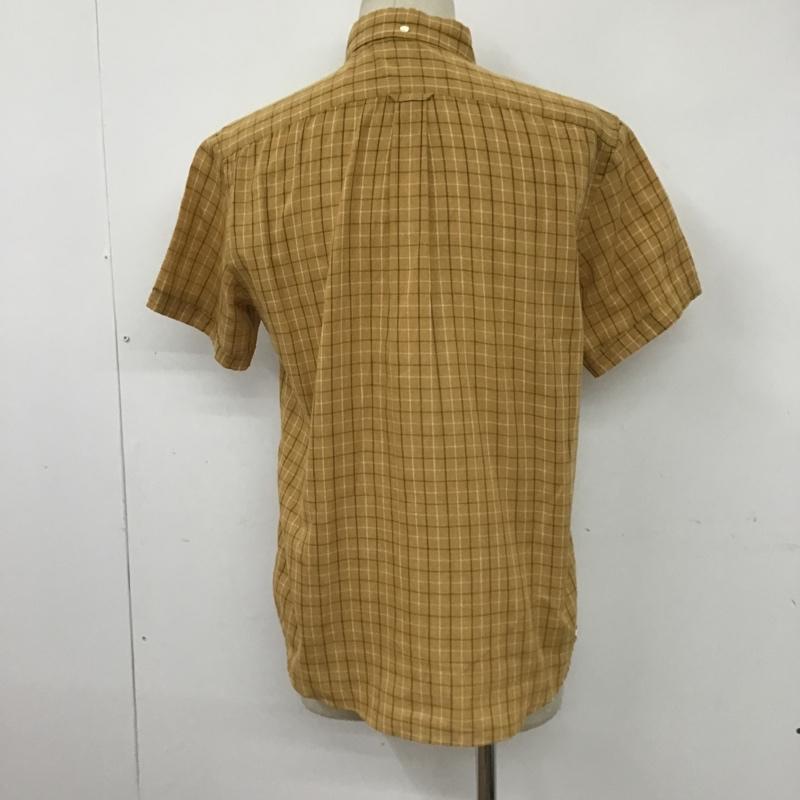 デラックス クロージング Deluxe Clothing シャツ、ブラウス 半袖 ボタンダウン L チェック 茶 / ブラウン /  メンズ USED 古着 中古 10091911