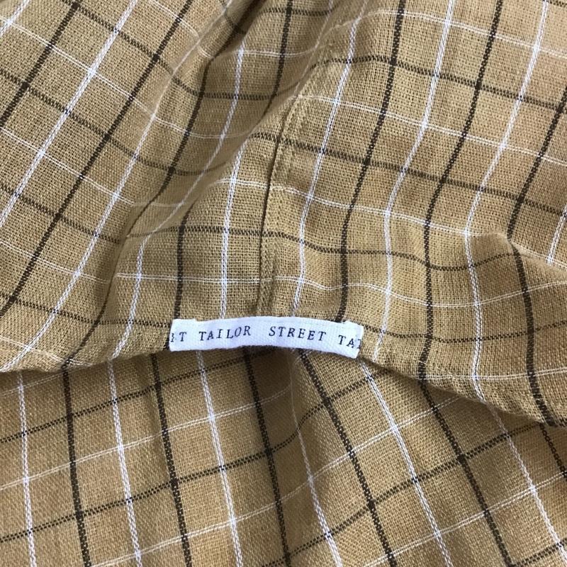 デラックス クロージング Deluxe Clothing シャツ、ブラウス 半袖 ボタンダウン L チェック 茶 / ブラウン /  メンズ USED 古着 中古 10091911