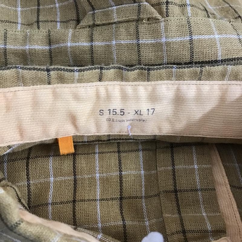 デラックス クロージング Deluxe Clothing シャツ、ブラウス 半袖 ボタンダウン L チェック 茶 / ブラウン /  メンズ USED 古着 中古 10091911