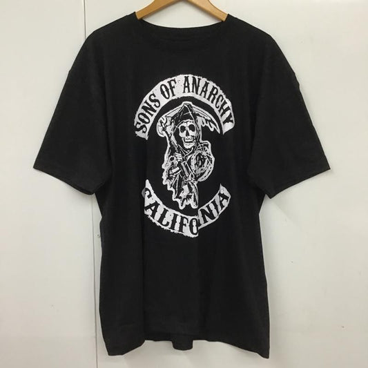 古着 USED Tシャツ 半袖 movie music バンドTシャツ プリントT SONS OF ANARCHY スカル XL プリント 黒 / ブラック /  メンズ USED 古着 中古 10091913
