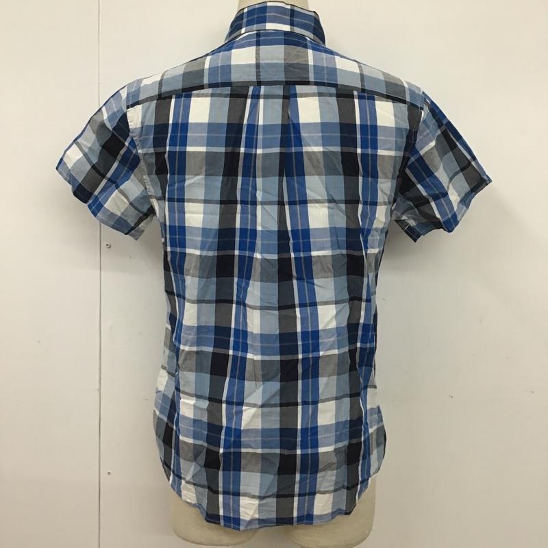 トミーヒルフィガー TOMMY HILFIGER シャツ、ブラウス 半袖 0857877868 チェック ワンポイント 青 / ブルー / X 黒 / ブラック / X 白 / ホワイト / X ベージュ / ベージュ /  メンズ USED 古着 中古 10091929