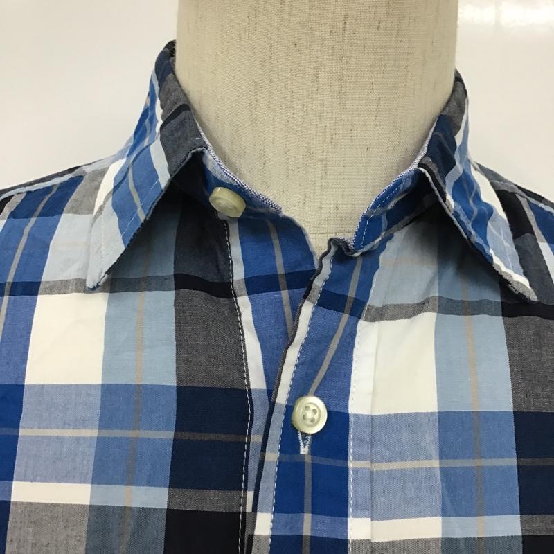 トミーヒルフィガー TOMMY HILFIGER シャツ、ブラウス 半袖 0857877868 チェック ワンポイント 青 / ブルー / X 黒 / ブラック / X 白 / ホワイト / X ベージュ / ベージュ /  メンズ USED 古着 中古 10091929