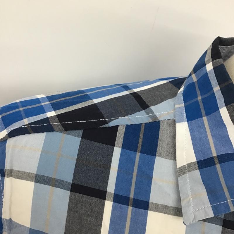 トミーヒルフィガー TOMMY HILFIGER シャツ、ブラウス 半袖 0857877868 チェック ワンポイント 青 / ブルー / X 黒 / ブラック / X 白 / ホワイト / X ベージュ / ベージュ /  メンズ USED 古着 中古 10091929