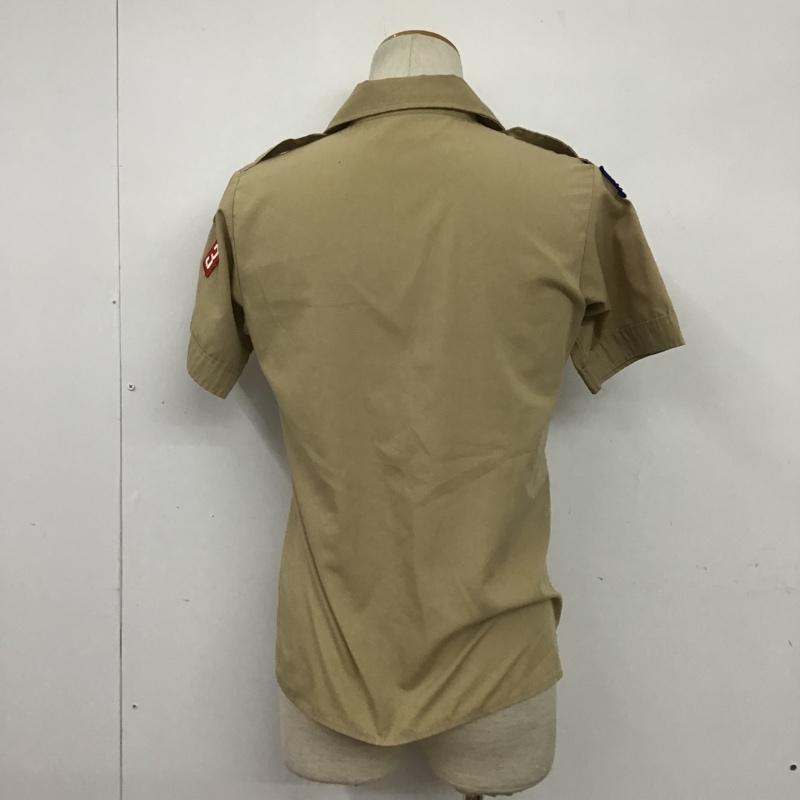 古着 USED シャツ、ブラウス 半袖 ミリタリーシャツ ワッペン  ベージュ / ベージュ /  メンズ USED 古着 中古 10091930