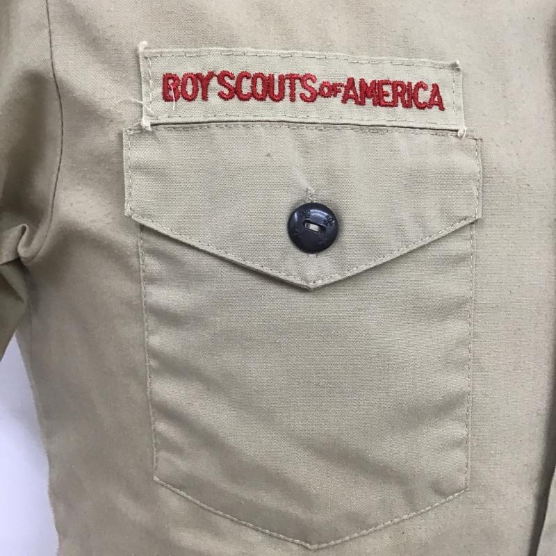 古着 USED シャツ、ブラウス 半袖 ミリタリーシャツ ワッペン  ベージュ / ベージュ /  メンズ USED 古着 中古 10091930