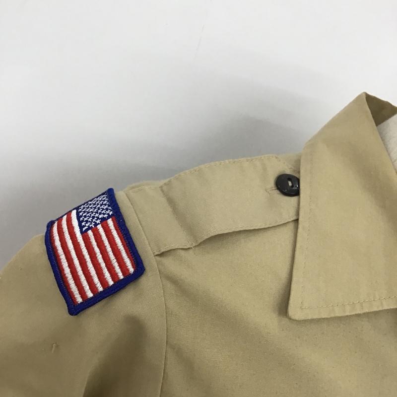 古着 USED シャツ、ブラウス 半袖 ミリタリーシャツ ワッペン  ベージュ / ベージュ /  メンズ USED 古着 中古 10091930