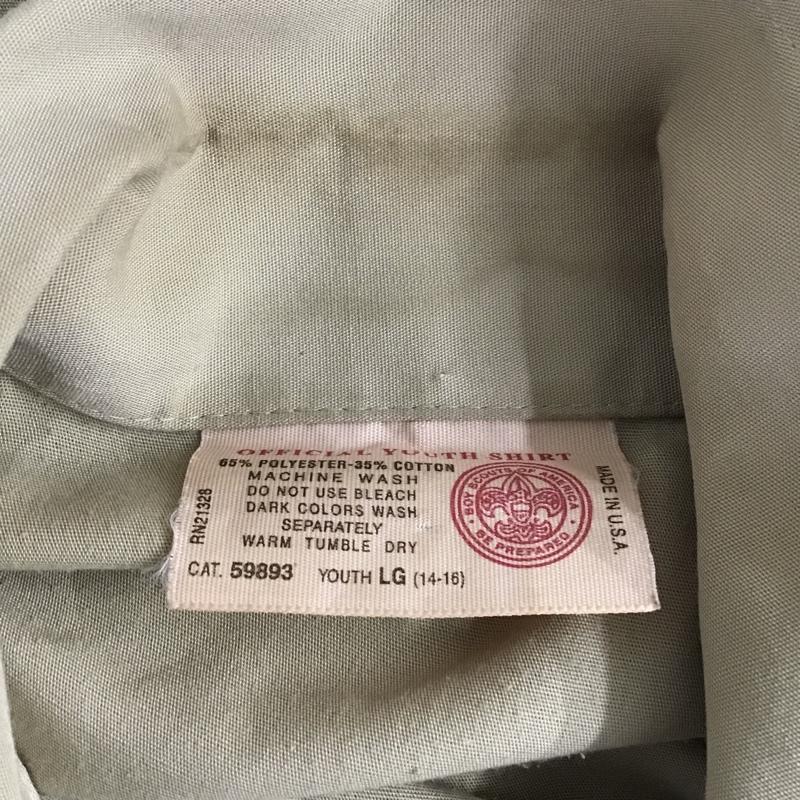 古着 USED シャツ、ブラウス 半袖 ミリタリーシャツ ワッペン  ベージュ / ベージュ /  メンズ USED 古着 中古 10091930